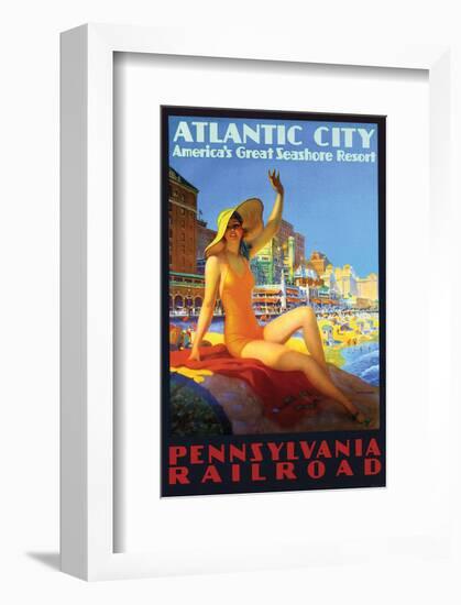 Atlantic City Americas's Resor-null-Framed Art Print