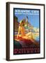 Atlantic City Americas's Resor-null-Framed Art Print