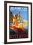 Atlantic City Americas's Resor-null-Framed Art Print