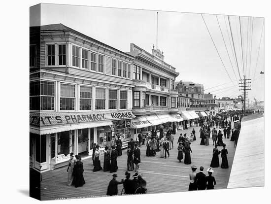 Atlantic City: Boardwalk-null-Stretched Canvas