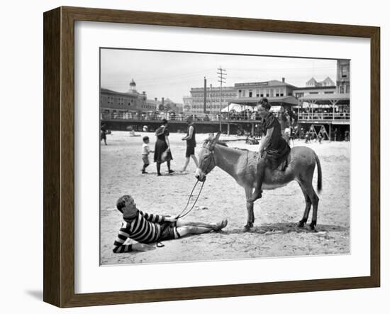 Atlantic City: Donkey-null-Framed Giclee Print