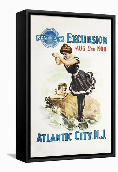 Atlantic City, N.J.-Bern Hill-Framed Stretched Canvas