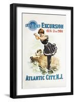 Atlantic City, N.J.-Bern Hill-Framed Giclee Print
