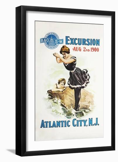 Atlantic City, N.J.-Bern Hill-Framed Giclee Print