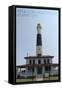 Atlantic City, New Jersey - Absecon Lighthouse Front View-Lantern Press-Framed Stretched Canvas