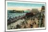 Atlantic City, New Jersey - Boardwalk Scene Near the Central Pier, c.1929-Lantern Press-Mounted Art Print