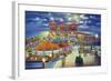 Atlantic City, New Jersey - Million Dollar Pier at Night-Lantern Press-Framed Art Print