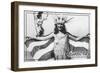 Atlantic City, New Jersey - Miss America at Carnival --Lantern Press-Framed Art Print