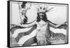 Atlantic City, New Jersey - Miss America at Carnival --Lantern Press-Framed Stretched Canvas