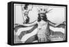 Atlantic City, New Jersey - Miss America at Carnival --Lantern Press-Framed Stretched Canvas