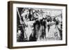 Atlantic City, New Jersey - Neptune and Miss America at Carnival --Lantern Press-Framed Art Print