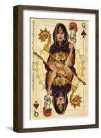 Atlantic City, New Jersey - Queen of Spades-Lantern Press-Framed Art Print