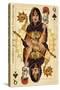 Atlantic City, New Jersey - Queen of Spades-Lantern Press-Stretched Canvas