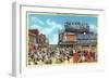 Atlantic City, New Jersey - Steel Pier View from Boardwalk-Lantern Press-Framed Art Print