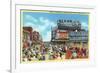 Atlantic City, New Jersey - Steel Pier View from Boardwalk-Lantern Press-Framed Premium Giclee Print