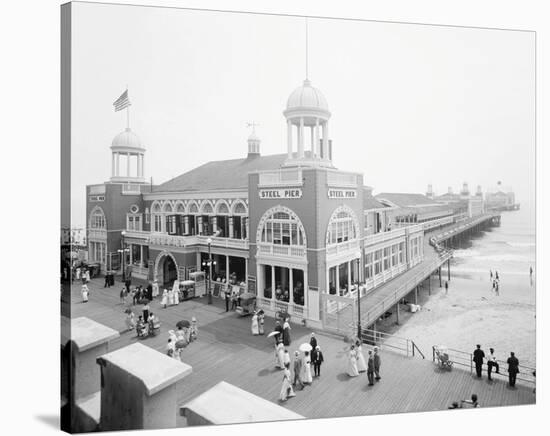 Atlantic City Steel Pier, 1910s-null-Stretched Canvas