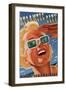 Atlantic City Sunglasses-null-Framed Giclee Print