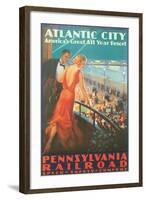 Atlantic City Travel Poster-null-Framed Art Print