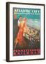 Atlantic City Travel Poster-null-Framed Art Print