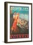 Atlantic City Travel Poster-null-Framed Art Print