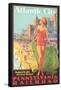 Atlantic City Travel Poster-null-Framed Stretched Canvas