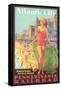 Atlantic City Travel Poster-null-Framed Stretched Canvas