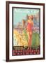 Atlantic City Travel Poster-null-Framed Art Print