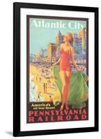 Atlantic City Travel Poster-null-Framed Art Print