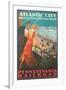 Atlantic City Travel Poster-Found Image Press-Framed Giclee Print