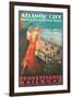 Atlantic City Travel Poster-Found Image Press-Framed Giclee Print