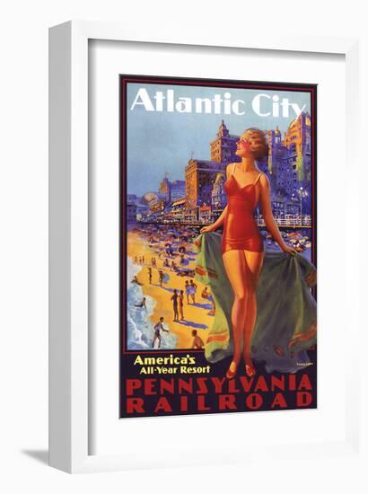 Atlantic City-null-Framed Art Print