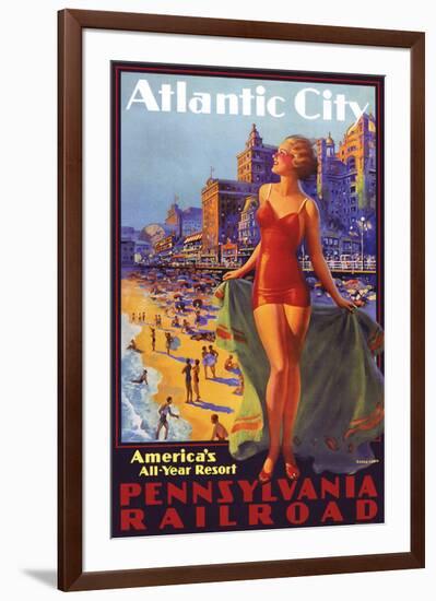 Atlantic City-null-Framed Art Print