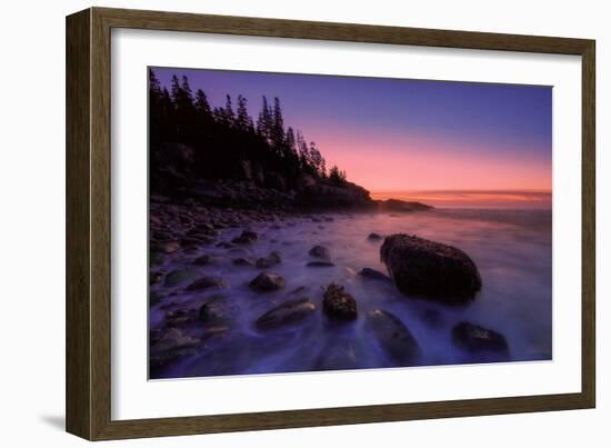 Atlantic Coast Sunrise, Maine, Acadia National Park-Vincent James-Framed Photographic Print