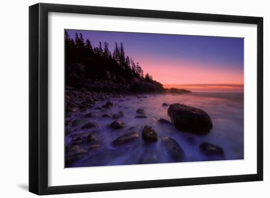 Atlantic Coast Sunrise, Maine, Acadia National Park-Vincent James-Framed Photographic Print