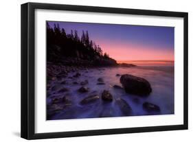 Atlantic Coast Sunrise, Maine, Acadia National Park-Vincent James-Framed Photographic Print