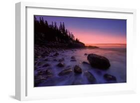 Atlantic Coast Sunrise, Maine, Acadia National Park-Vincent James-Framed Photographic Print