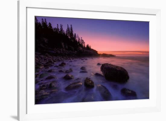 Atlantic Coast Sunrise, Maine, Acadia National Park-Vincent James-Framed Photographic Print