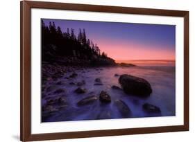 Atlantic Coast Sunrise, Maine, Acadia National Park-Vincent James-Framed Photographic Print