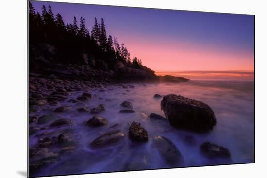 Atlantic Coast Sunrise, Maine, Acadia National Park-Vincent James-Mounted Photographic Print