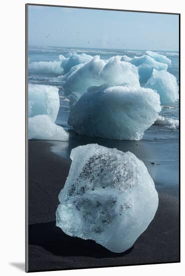 Atlantic Coast with Iceberg Remains at the Jškulsarlon-Catharina Lux-Mounted Photographic Print