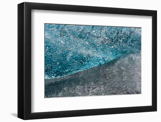 Atlantic Coast with Iceberg Remains at the Jškulsarlon-Catharina Lux-Framed Photographic Print