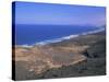 Atlantic Coastline, Cofete Beach, Fuerteventura, Canary Islands, Spain, Europe-Firecrest Pictures-Stretched Canvas