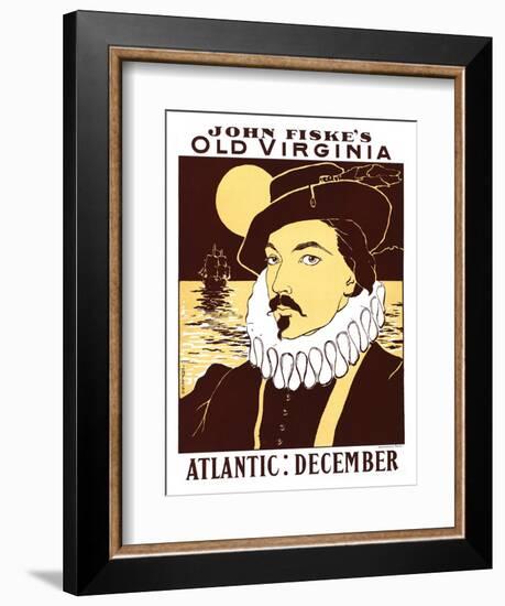 Atlantic: December, John Fiske's Old Virginia-James Montgomery Flagg-Framed Art Print