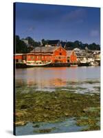 Atlantic Fisheries Museum and Lunenburg Harbor, Lunenburg, Nova Scotia, Canada-Walter Bibikow-Stretched Canvas