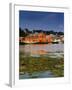 Atlantic Fisheries Museum and Lunenburg Harbor, Lunenburg, Nova Scotia, Canada-Walter Bibikow-Framed Premium Photographic Print