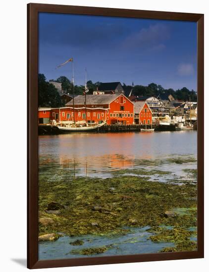 Atlantic Fisheries Museum and Lunenburg Harbor, Lunenburg, Nova Scotia, Canada-Walter Bibikow-Framed Photographic Print