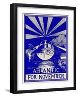 Atlantic for November-null-Framed Art Print