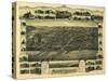 Atlantic Highlands, New Jersey - Panoramic Map-Lantern Press-Stretched Canvas