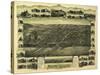 Atlantic Highlands, New Jersey - Panoramic Map-Lantern Press-Stretched Canvas