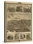 Atlantic, Iowa - Panoramic Map-Lantern Press-Stretched Canvas